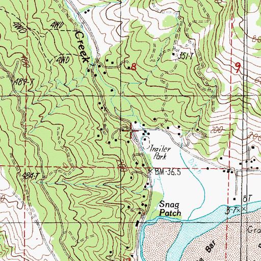 Topographic Map of Edson Creek, OR