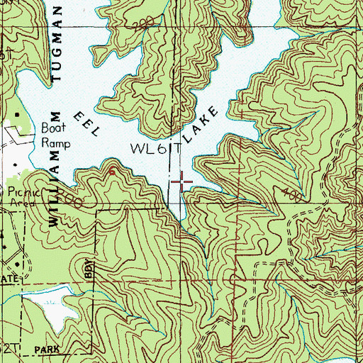 Topographic Map of Eel Lake, OR