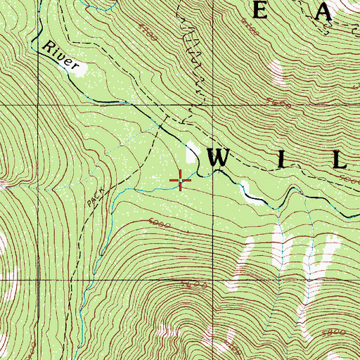 Topographic Map of Elk Creek, OR