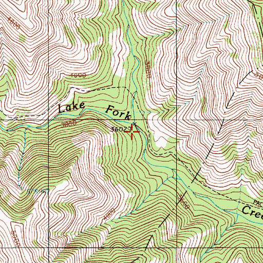 Topographic Map of Elk Creek, OR