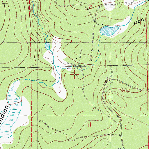 Topographic Map of Ellick Creek, OR