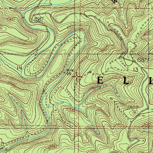 Topographic Map of Elliott State Forest, OR