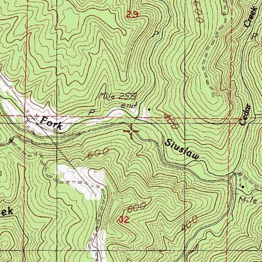 Topographic Map of Elma Creek, OR