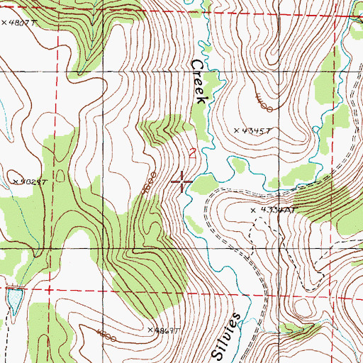 Topographic Map of Emigrant Creek, OR