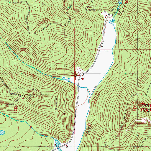 Topographic Map of Erlebach Ranch, OR
