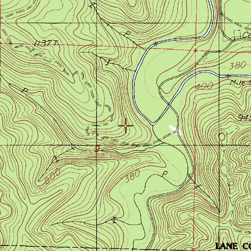 Topographic Map of Esmond Creek, OR