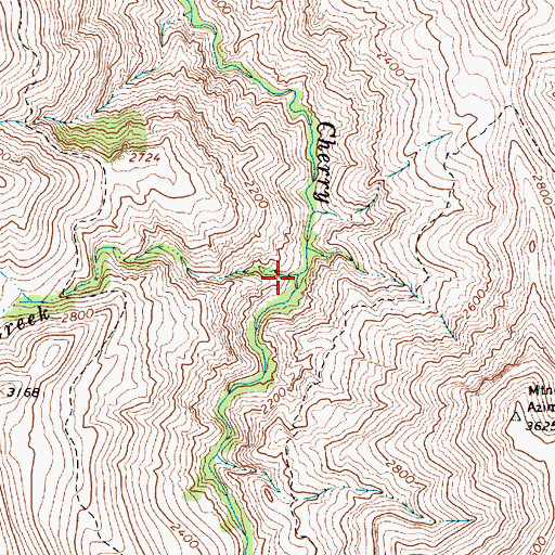 Topographic Map of Experiment Creek, OR