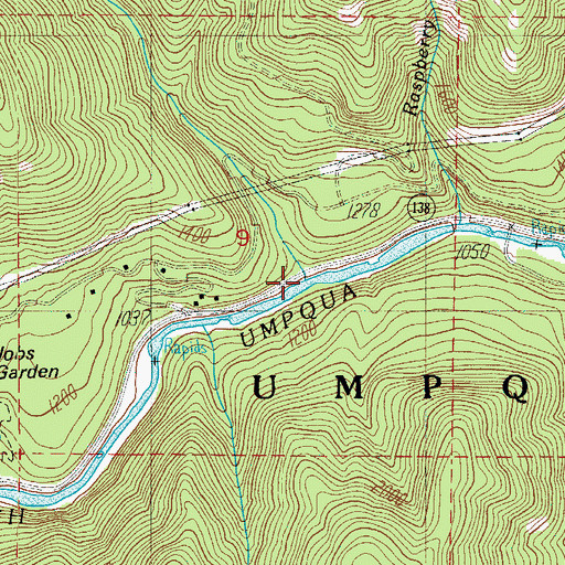Topographic Map of Fairview Creek, OR