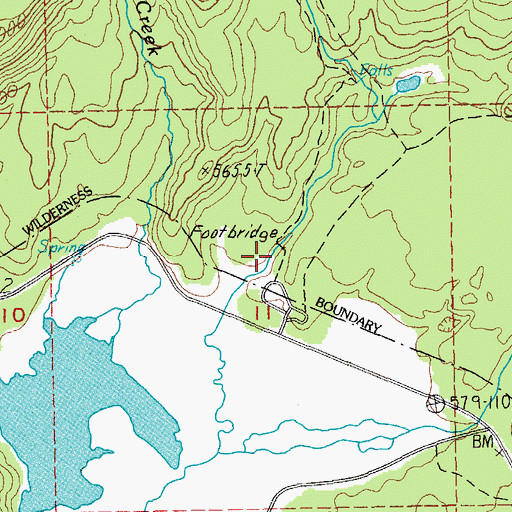 Topographic Map of Fall Creek Cabin, OR