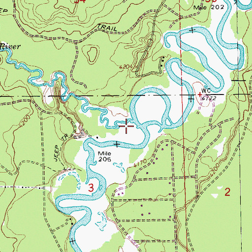 Topographic Map of Fall River, OR
