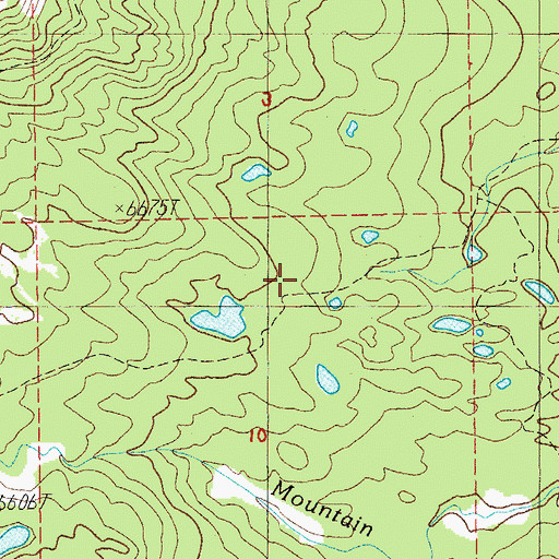 Topographic Map of Fawn Lake Way, OR