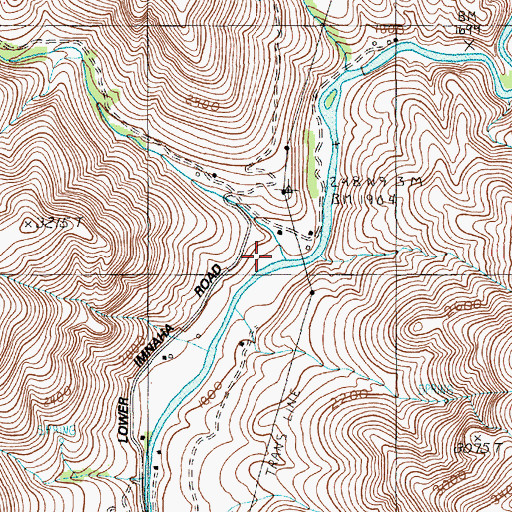 Topographic Map of Fence Creek, OR