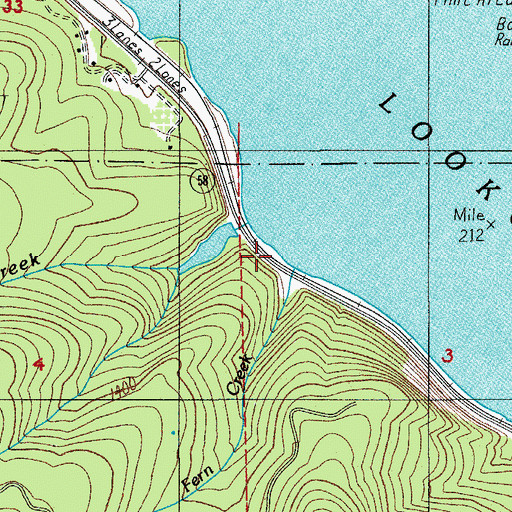 Topographic Map of Fern Creek, OR