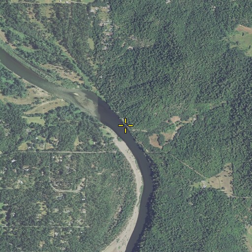 Aerial/Satellite Image of Ferry County Park, OR