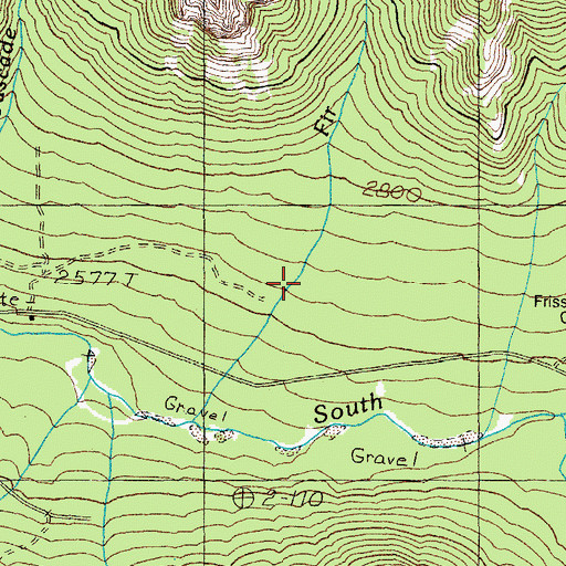 Topographic Map of Fir Creek, OR