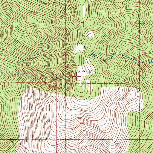 Topographic Map of Fish Hook Camp (historical), OR