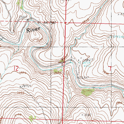 Topographic Map of Fisher Creek, OR