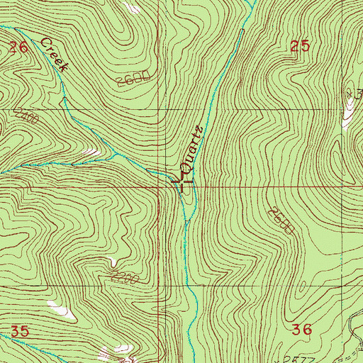 Topographic Map of Flagstone Creek, OR