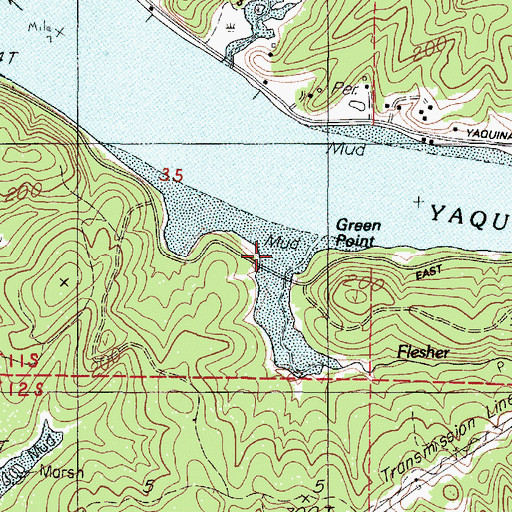 Topographic Map of Flesher Slough, OR
