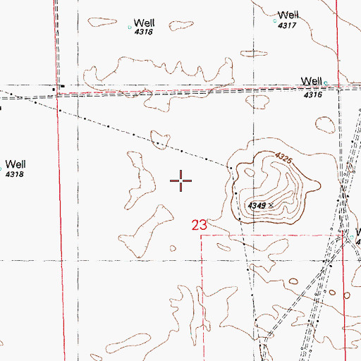 Topographic Map of Fort Rock Valley, OR