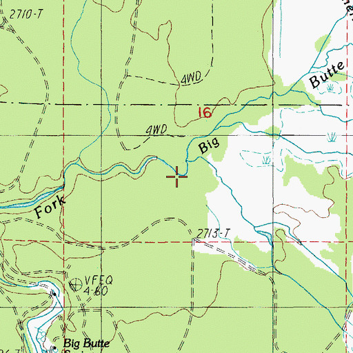 Topographic Map of Fourbit Creek, OR