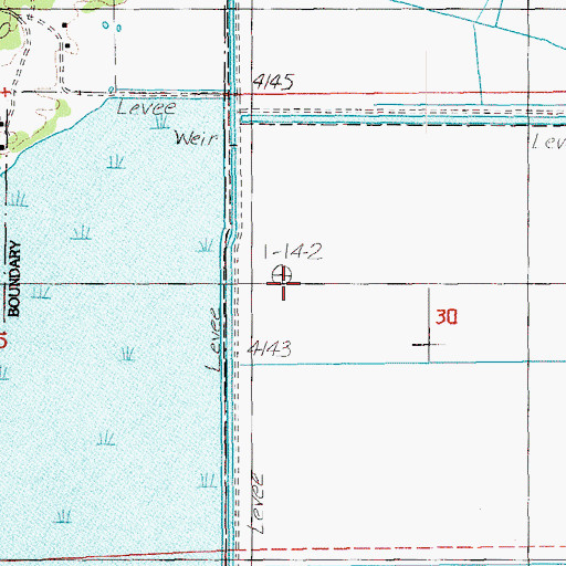 Topographic Map of Fourmile Creek, OR