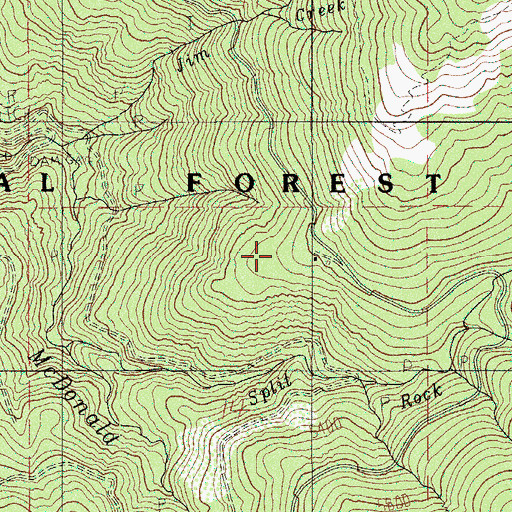 Topographic Map of Freezeout Cabin, OR
