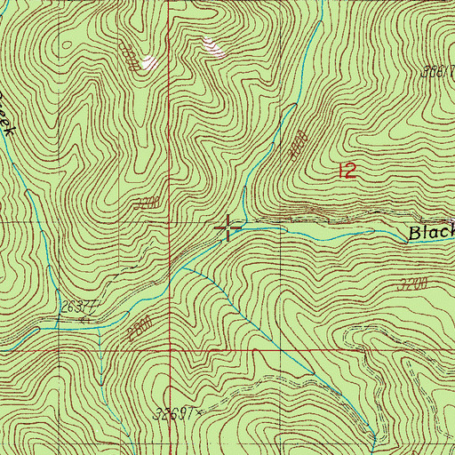 Topographic Map of French Creek, OR