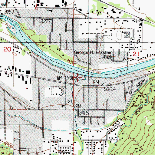 Topographic Map of Fruitdale Creek, OR