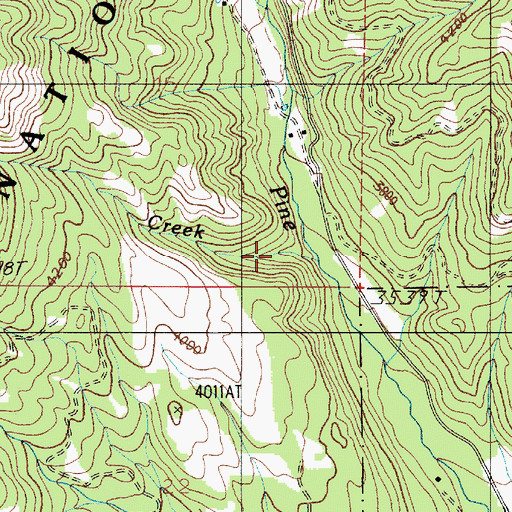 Topographic Map of Fuller Creek, OR