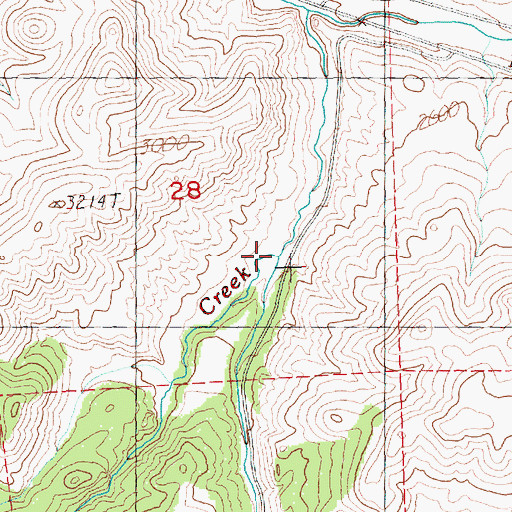 Topographic Map of Gable Creek, OR