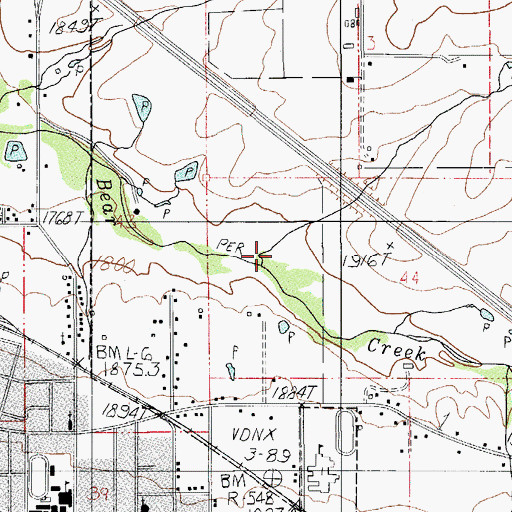 Topographic Map of Gaerky Creek, OR