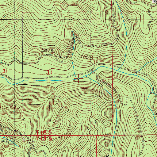 Topographic Map of Gales Creek, OR