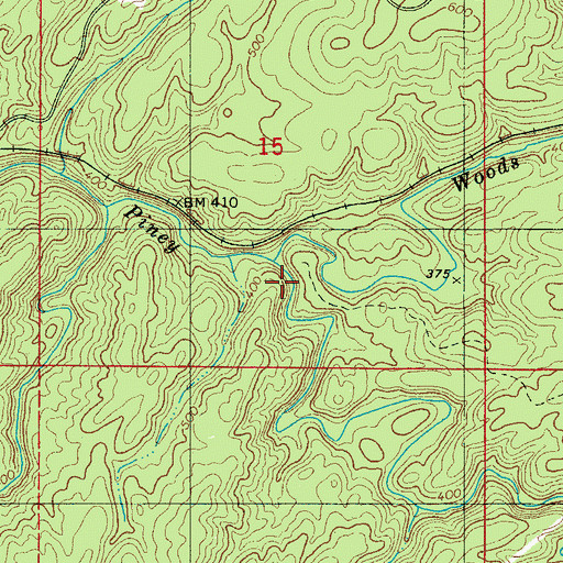 Topographic Map of Murry Creek, AL
