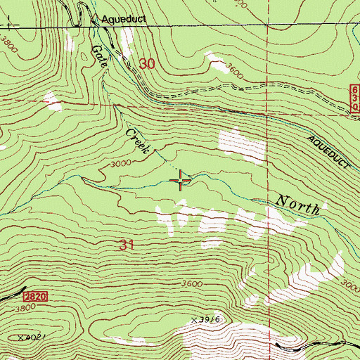 Topographic Map of Gate Creek, OR