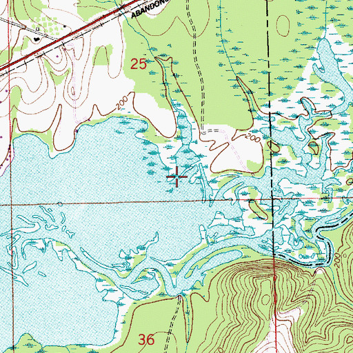 Topographic Map of Big Creek, AL
