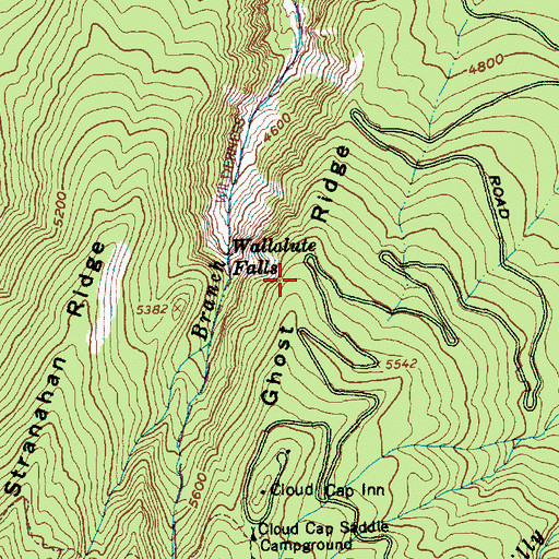 Topographic Map of Ghost Ridge, OR