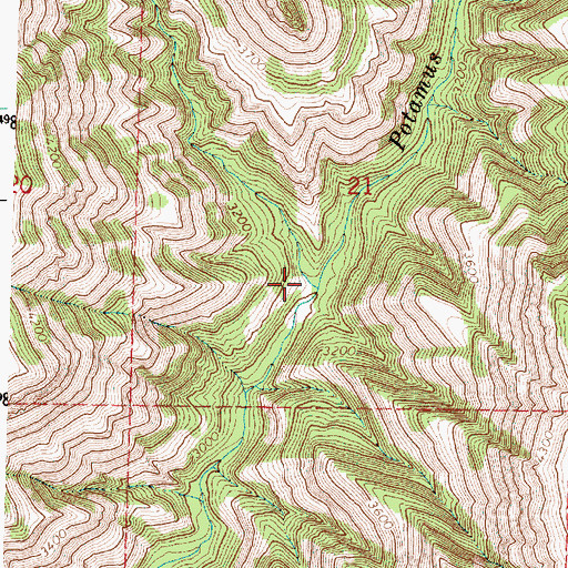 Topographic Map of Gilbert Creek, OR