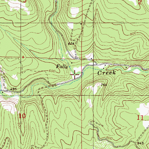 Topographic Map of Gilbert Creek, OR