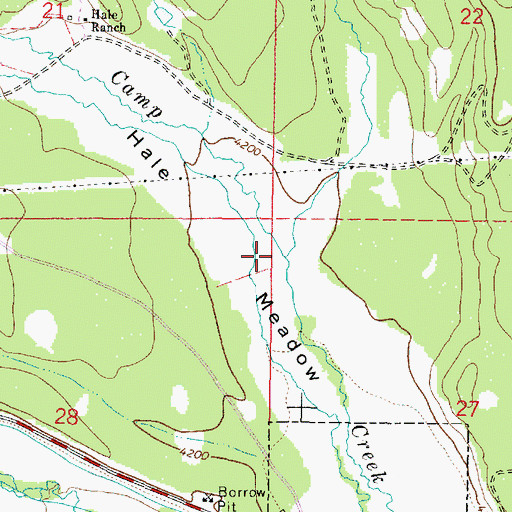 Topographic Map of Gimlet Creek, OR