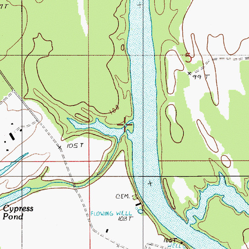 Topographic Map of Big Ditch, AL