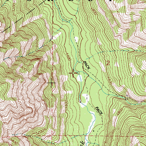Topographic Map of Goat Creek, OR
