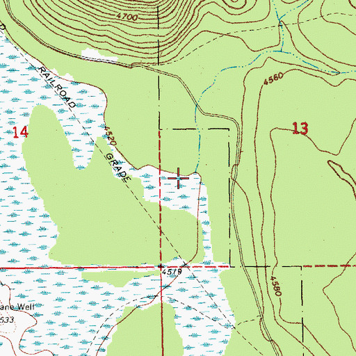 Topographic Map of God Creek, OR