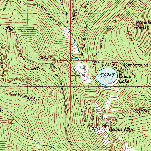 Topographic Map of Gold Center, OR