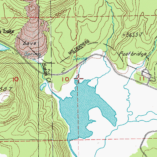 Topographic Map of Goose Creek, OR