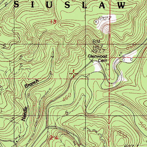 Topographic Map of Gopher Creek, OR
