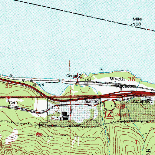 Topographic Map of Gorton Creek, OR