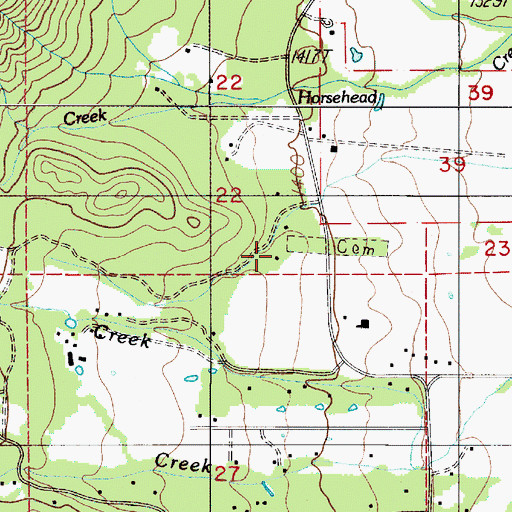 Topographic Map of Gotcher Cemetery, OR