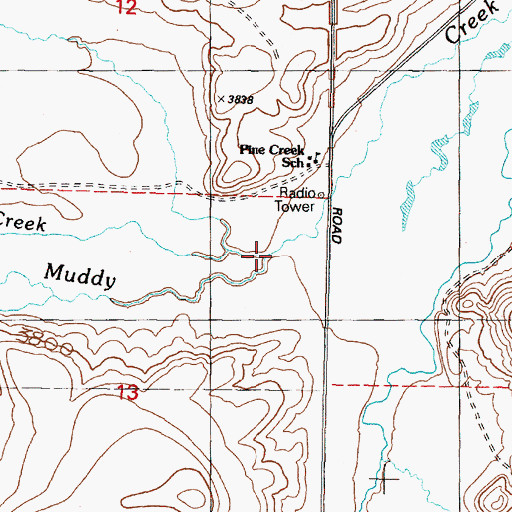 Topographic Map of Gould Creek, OR