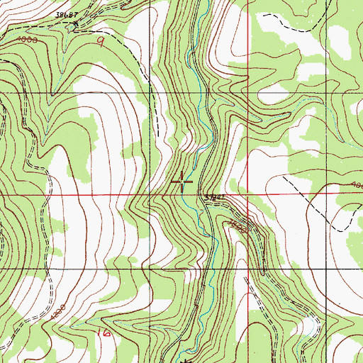 Topographic Map of Gould Gulch, OR